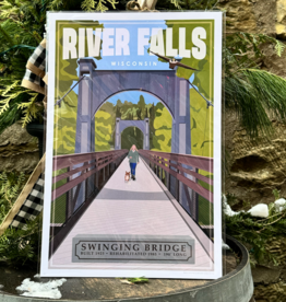 River Falls Swinging Bridge - 12x18