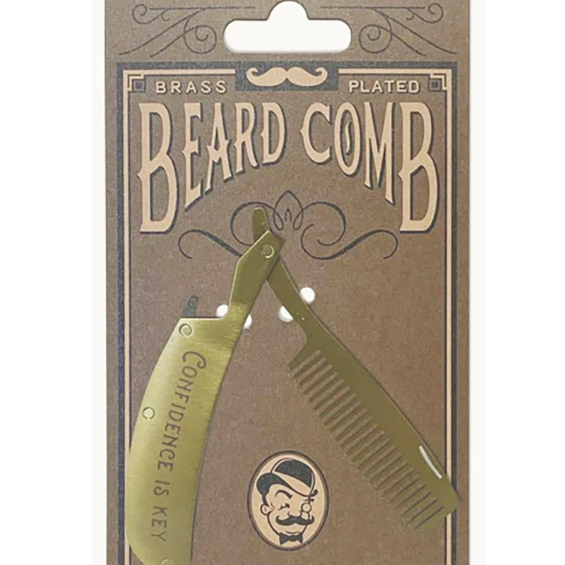 Folding Beard and Mustache Comb