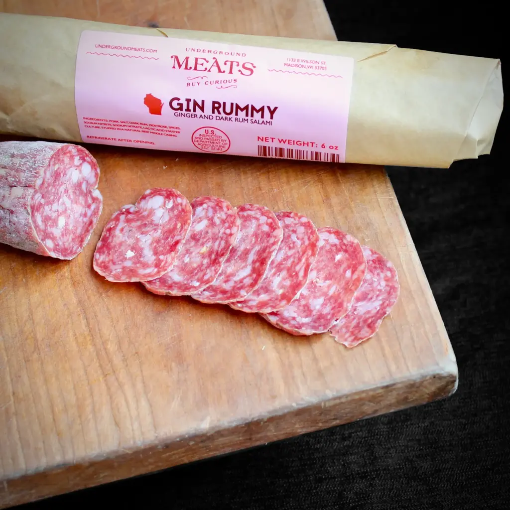Underground Meats Salami - Gin Rummy (6oz)