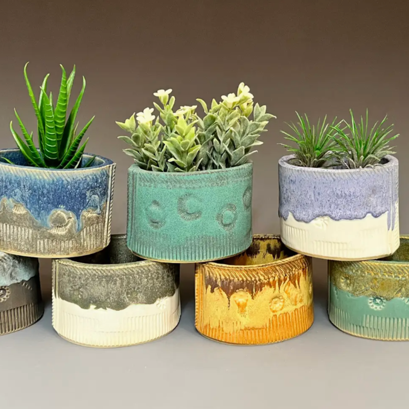 Mini Stoneware Planter (assorted)