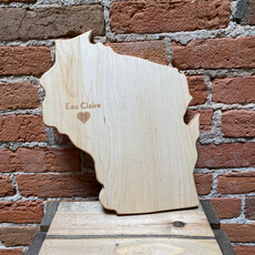Woodchuck Maple Wisconsin Shape Cutting Board