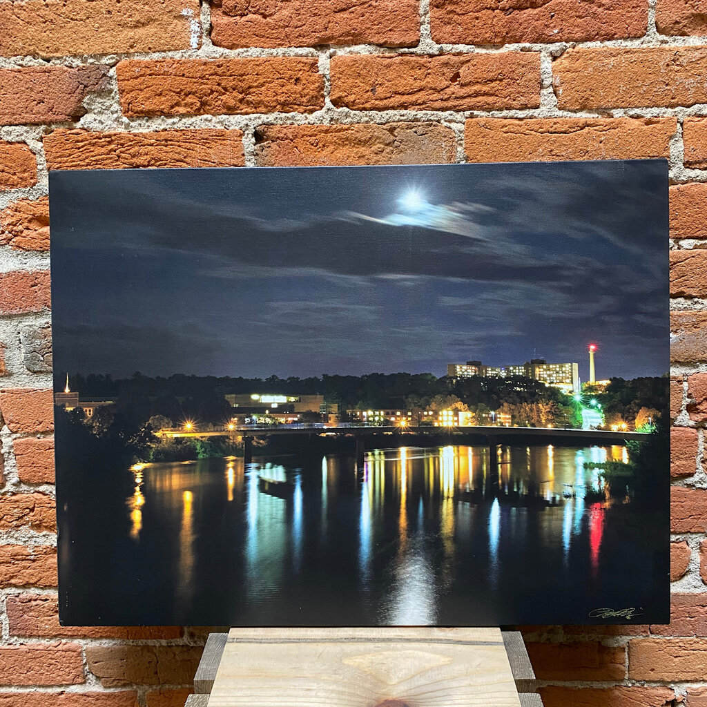 Lloyd Fleig Canvas Print - UWEC Night 18x24