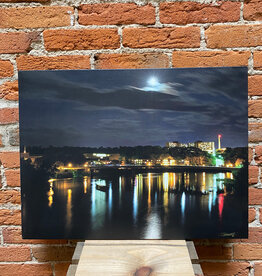 Lloyd Fleig Canvas Print - UWEC Night 18x24