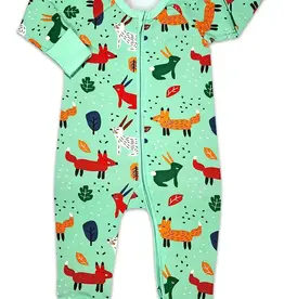 Good Luck Sock Baby Pajamas - Foxes 6-12 Months