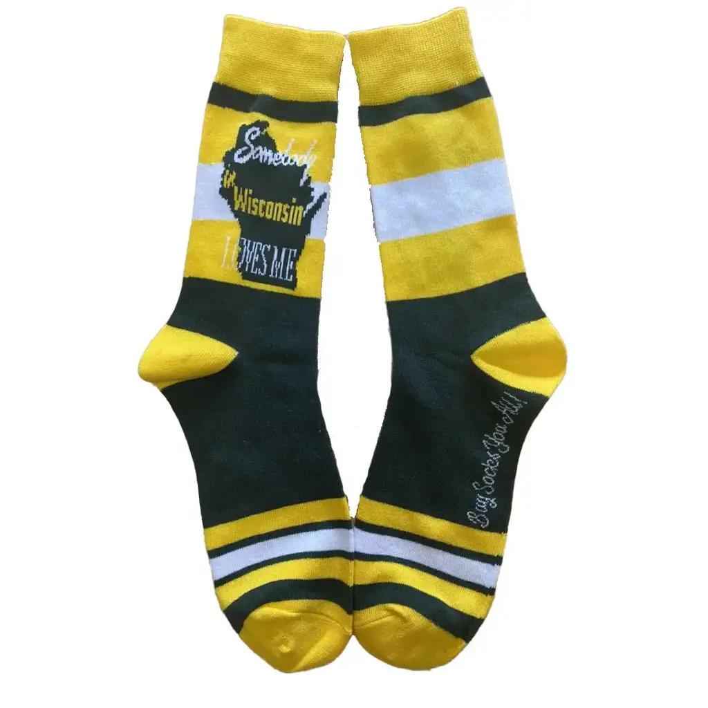 Buy Socks You All Somebody in Wisconsin Love Me Socks