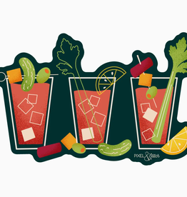 Pixel & Stitch Bloody Mary Drink Glasses Sticker