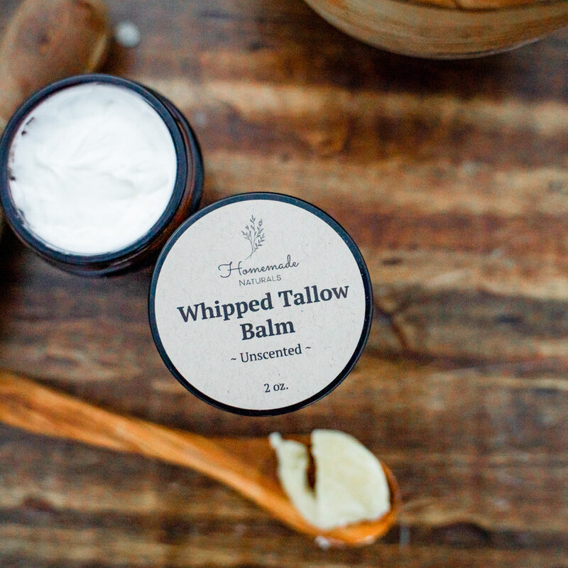 Homemade Naturals Anti-Aging Whipped Tallow Balm (2oz)
