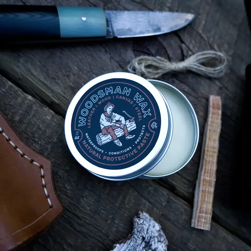 Ambush Candle Co. Woodsman Wax | Leather & Gear - 2oz Protective Paste
