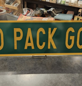 Go Pack Go Metal Street Sign 9x30