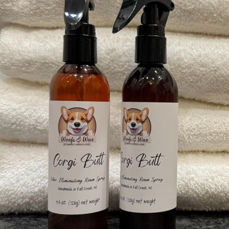 Woofs and Wax Woofs and Wax Room Spray 4.5oz Corgi Butt