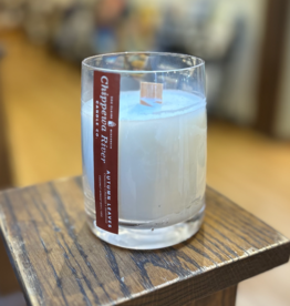 Chippewa River Candle Co. 13oz Glass Candle Oak Wick