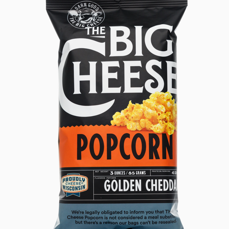 The Big Cheese Gourmet Popcorn - Golden Cheddar (3oz)