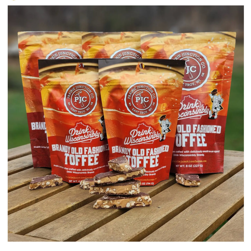 Prairie Junction Co. Brandy Old Fashioned Toffee (4 oz)