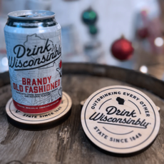 Drink Wisconsinbly Coaster with Opener: Outdrinking other states
