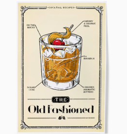 Volume One Prohibition Cocktail Recipe 8x12 Print