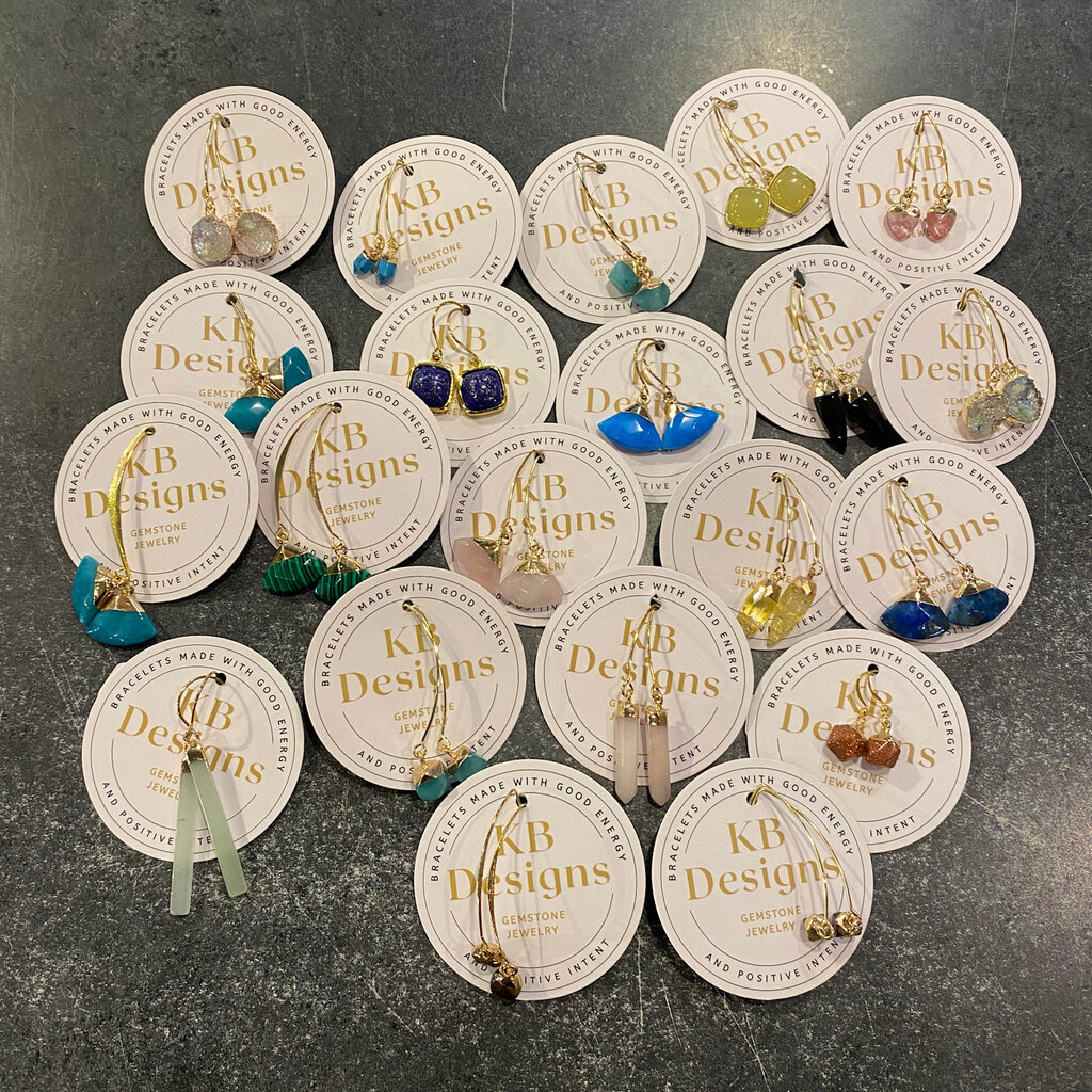 KB Designs Assorted Gemstone Earrings