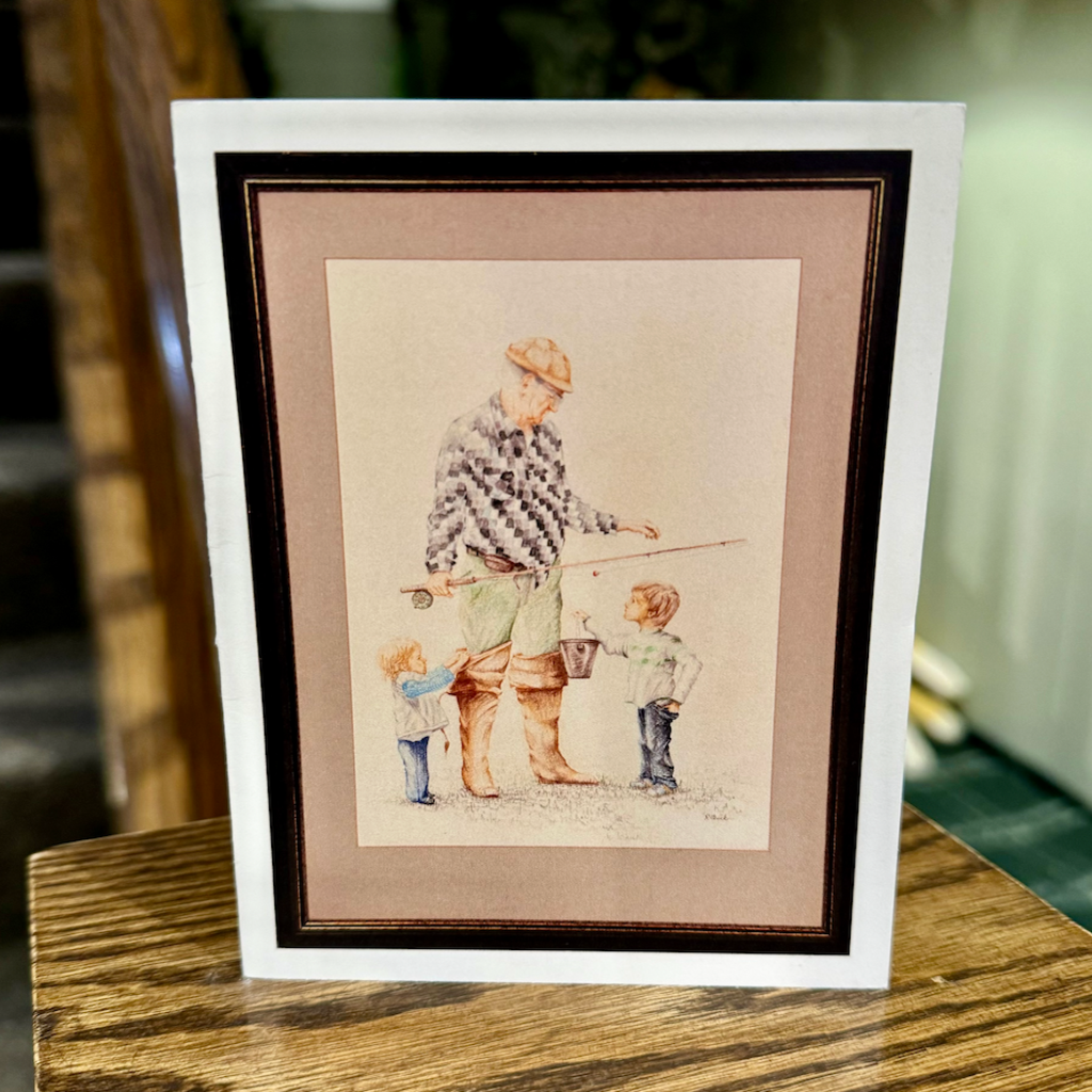 Richard Quick Fisherman Greeting Card (Richard Quick)
