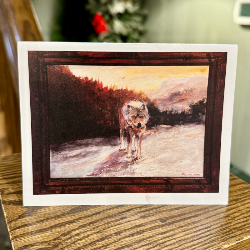 Wolf Greeting Card (Richard Quick)