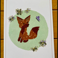 CindraArt Greeting Card - Little Fox