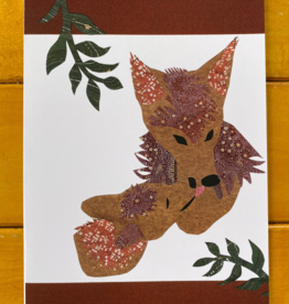 CindraArt Greeting Card - Fox Love