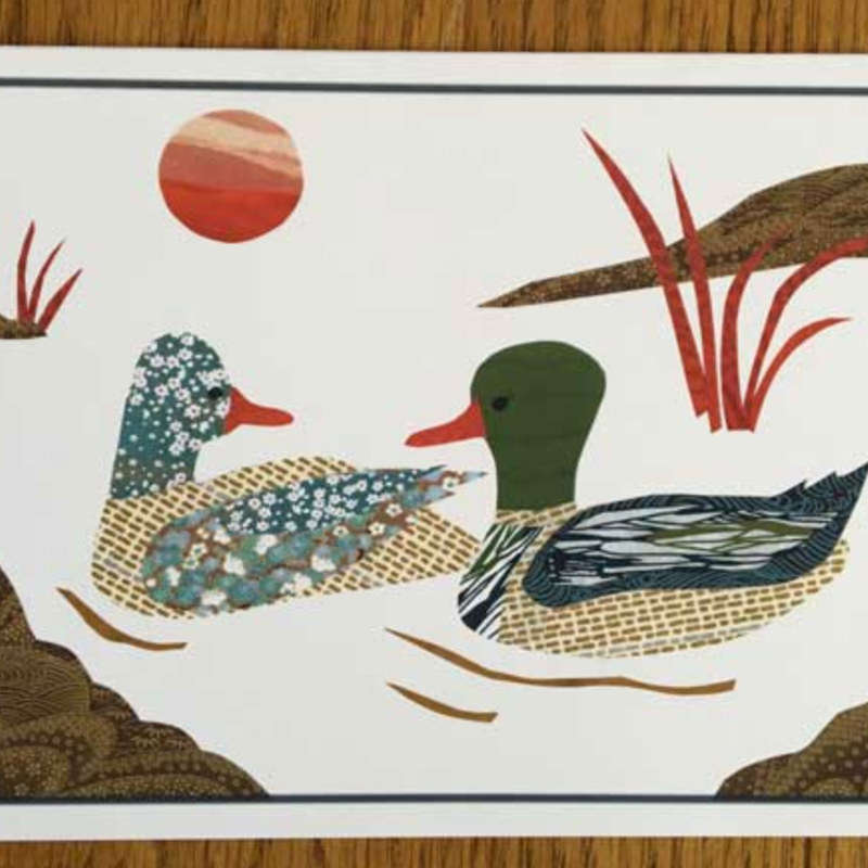 CindraArt Greeting Card - Mallards on the Pond