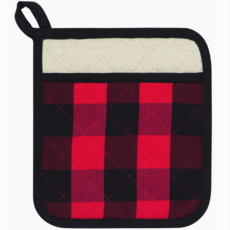 Volume One Potholder- Red/Black Buffalo
