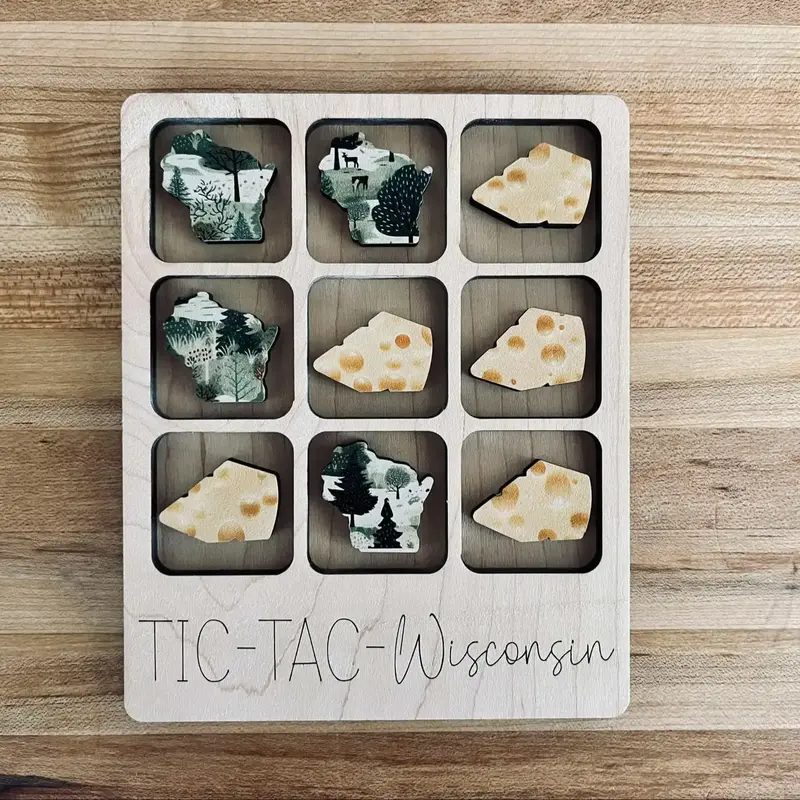 Tic-Tac-Wisconsin Game - Cheese