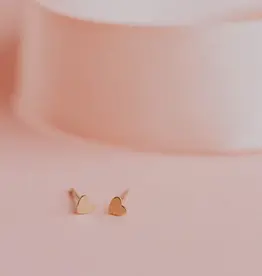 Hello Adorn Jewelry Hello Adorn  - Tiny Heart Studs - Gold