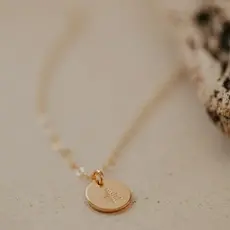 Hello Adorn Jewelry Tiny Vibes Necklace - Campfire (14k Gold)