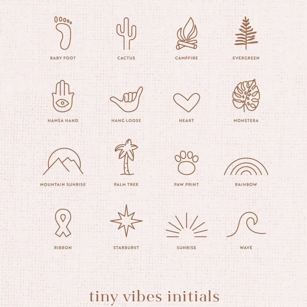 Hello Adorn Jewelry Tiny Vibes Necklace - Campfire (14k Gold)
