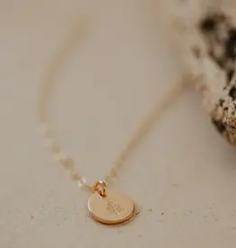 Hello Adorn Jewelry Tiny Vibes Necklace - Evergreen (14k Gold)