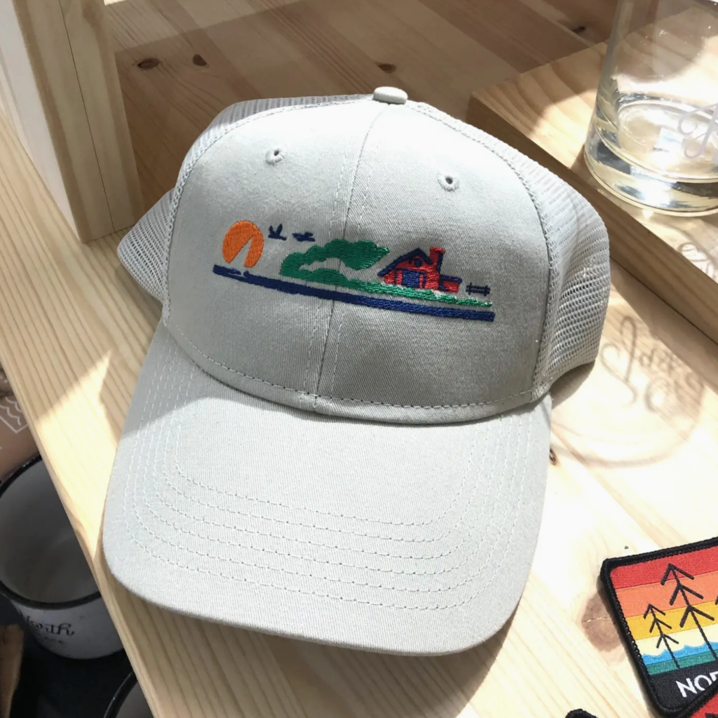 Up North Clothing License Plate Tracker Hat (Stone)