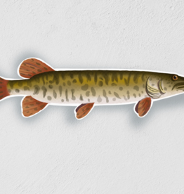 Little Rock Designs Sticker - Barred Musky Waterproof