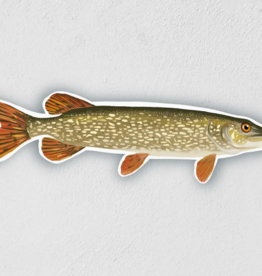 Little Rock Designs Sticker - 3.5" Northern Pike