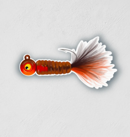 Little Rock Designs Sticker - Red Fly Fishing Lure