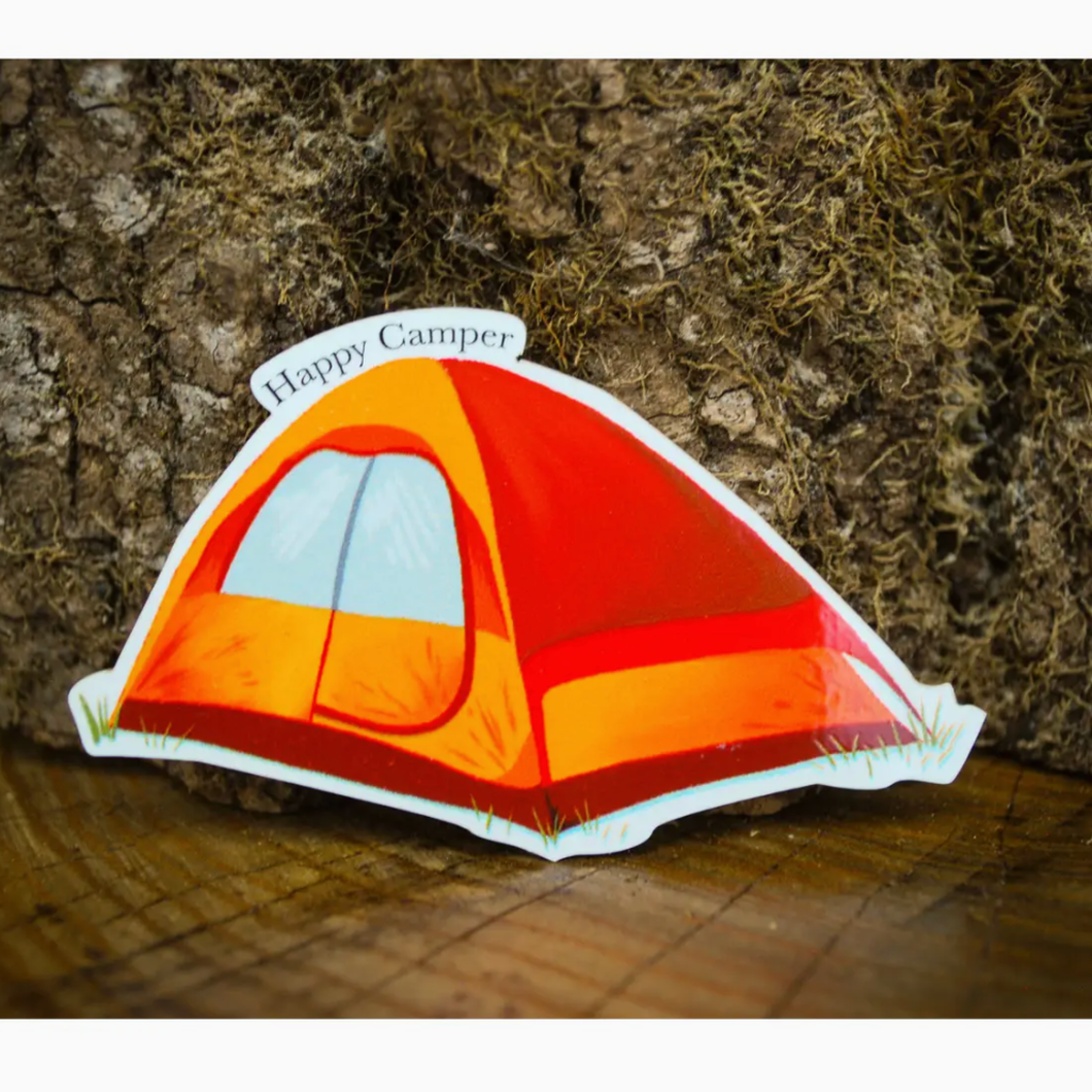 Little Rock Designs Sticker - Happy Tent Camper
