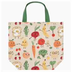 Danica Jubilee (Faire) Pocket Tote Bag-Funny Food