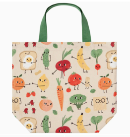 Danica Jubilee (Faire) Pocket Tote Bag-Funny Food