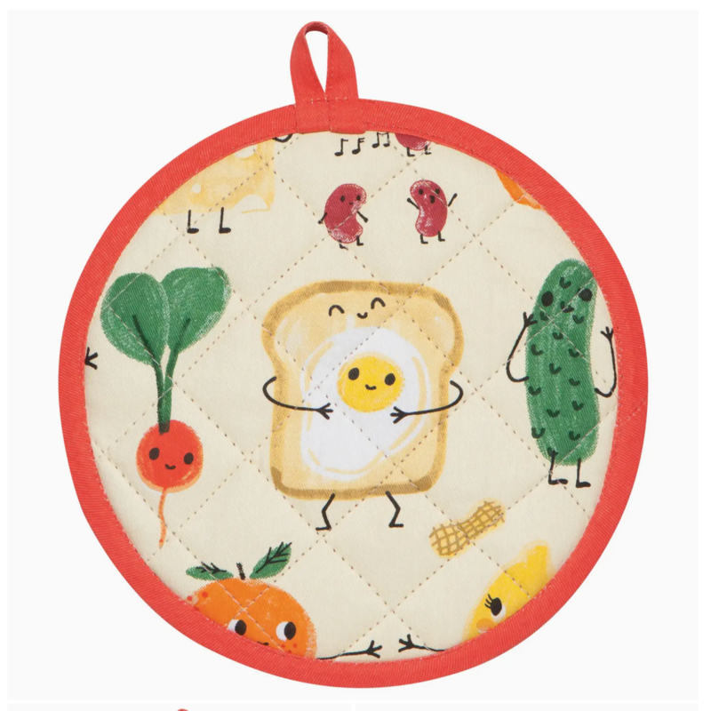 Danica Jubilee (Faire) Potholder-Funny Food