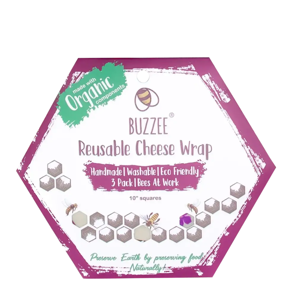 Reusable Beeswax Wrap - Cheese Wrap 3pk