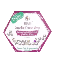 Reusable Beeswax Wrap - Cheese Wrap 3pk