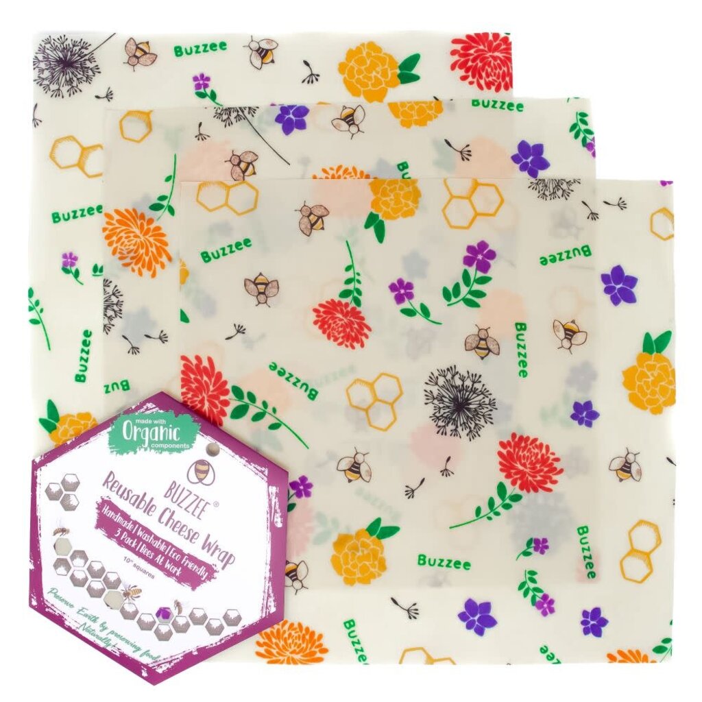 Reusable Beeswax Wrap - Cheese Wrap 3pk