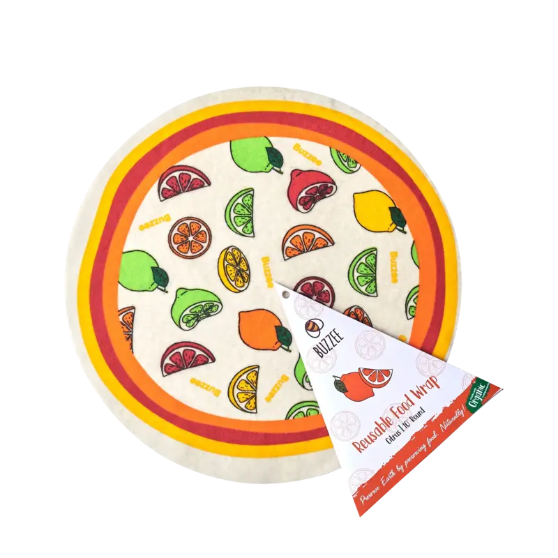 Reusable Beeswax Wraps - Rounds - Citrus