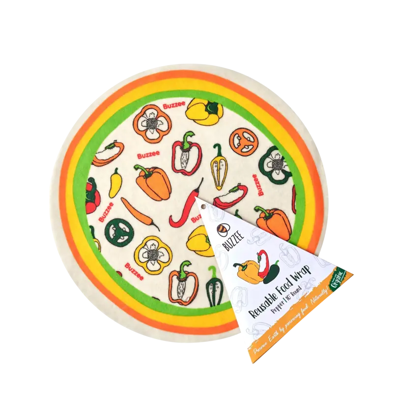 Reusable Beeswax Wraps - Rounds - Pepper