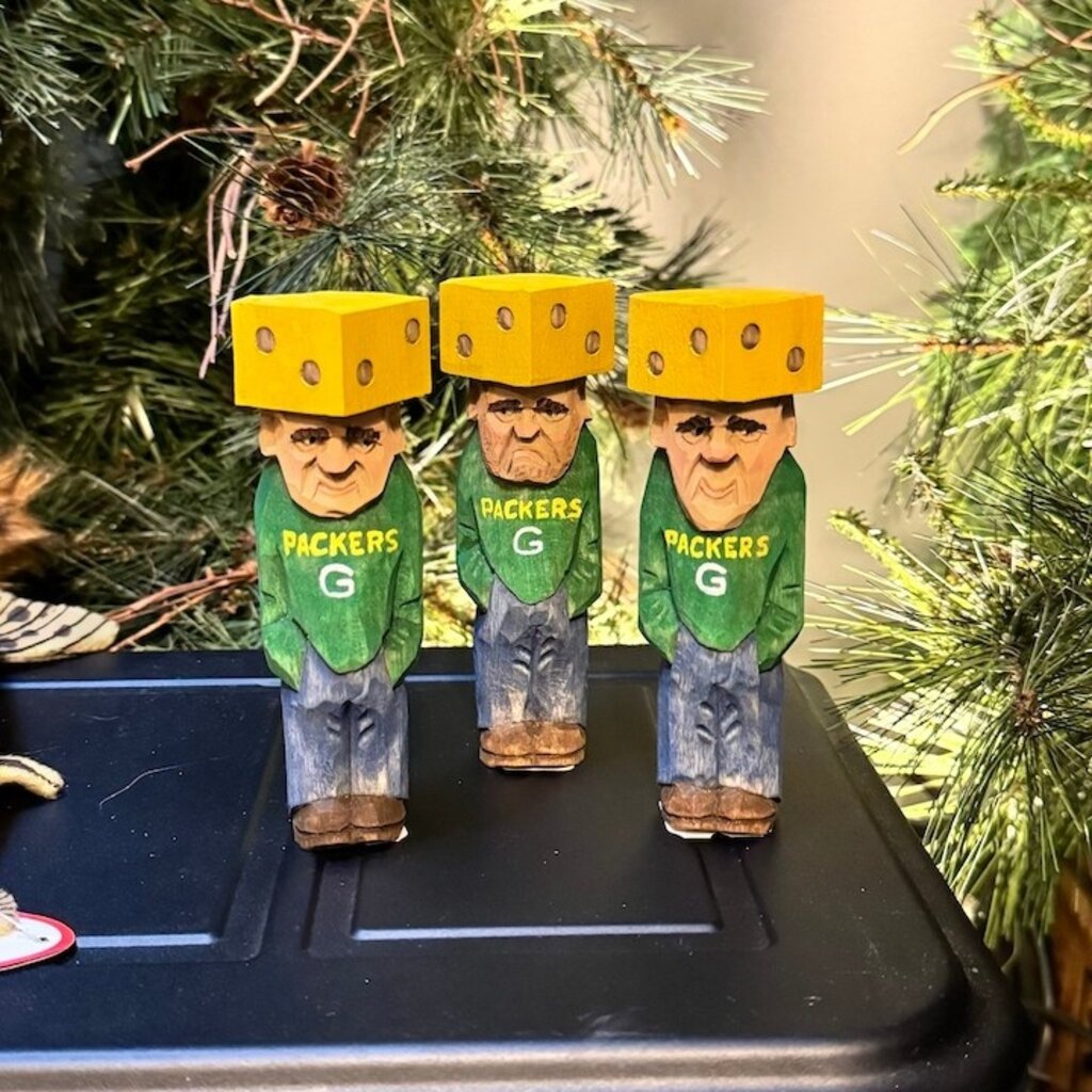 Denny Williams Wood Carving - Cheesehead