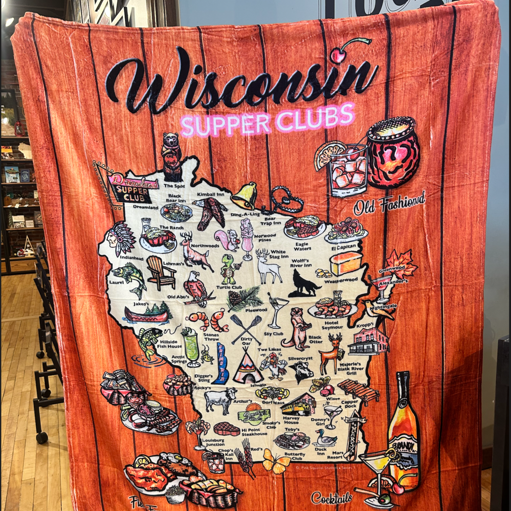 Pink Squirrel Studios Wisconsin Supper Club Blanket-Series 1