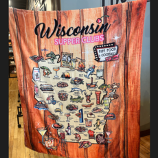 Pink Squirrel Studios Wisconsin Supper Club Blanket-Series 2