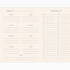 Ruff House Print Shop Meal Planner: Weekly Menu, Black