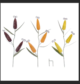 Metal Triple Corn Cob Garden Stake