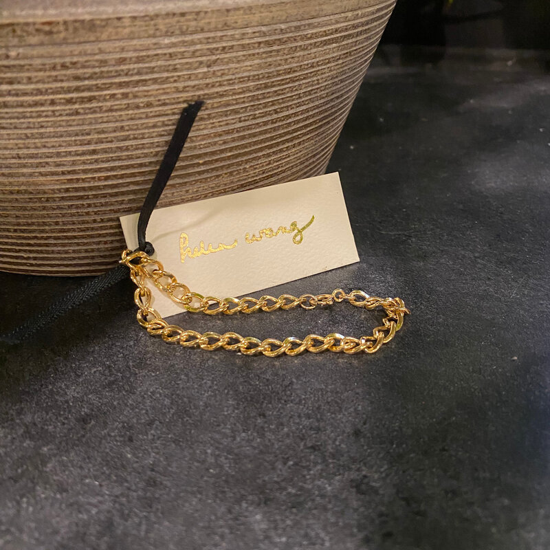 Helen Wang Jewelry Bracelet - Alternating Smooth + Textured Twisted Corb Links